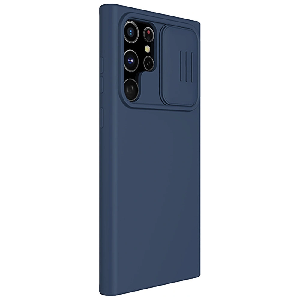 Hurtownia GSM - Case Nillkin CamShield Silky Silicone Samsung Galaxy S22 Ultra blau - NLK564 - {ean13} - Hurt