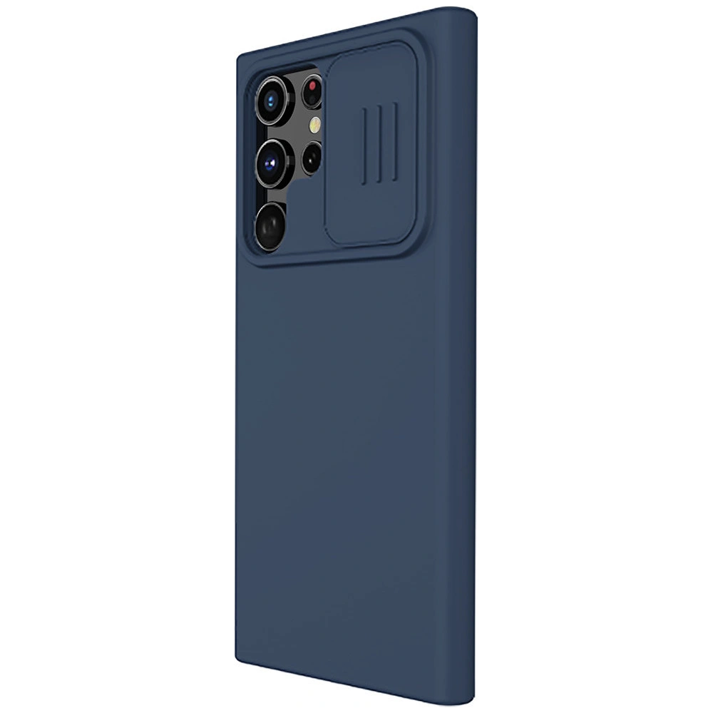 Hurtownia GSM - Etui Nillkin CamShield Silky Silicone Samsung Galaxy S22 Ultra modrý - NLK564 - {ean13} - Hurt
