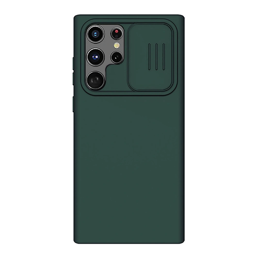 Hurtownia GSM - Etui Nillkin CamShield Silky Silicone Samsung Galaxy S22 Ultra verde - NLK565 - {ean13} - Hurt