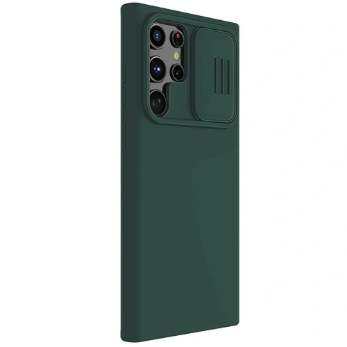 Etui Nillkin CamShield Silky Silicone Samsung Galaxy S22 Ultra zielony