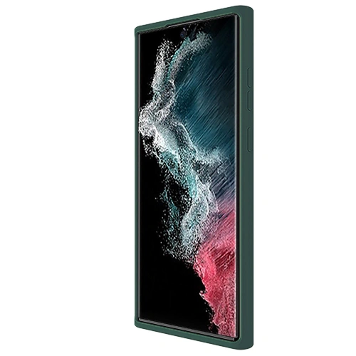 Etui Nillkin CamShield Silky Silicone Samsung Galaxy S22 Ultra zielony