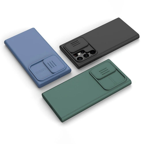 Etui Nillkin CamShield Silky Silicone Samsung Galaxy S22 Ultra zielony