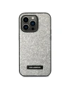 Etui Karl Lagerfeld KLHCP14XG2ELS Apple iPhone 14 Pro Max hardcase stříbrný/silver Glitter Plaque Logo