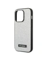 Etui Karl Lagerfeld KLHCP14XG2ELS Apple iPhone 14 Pro Max hardcase stříbrný/silver Glitter Plaque Logo