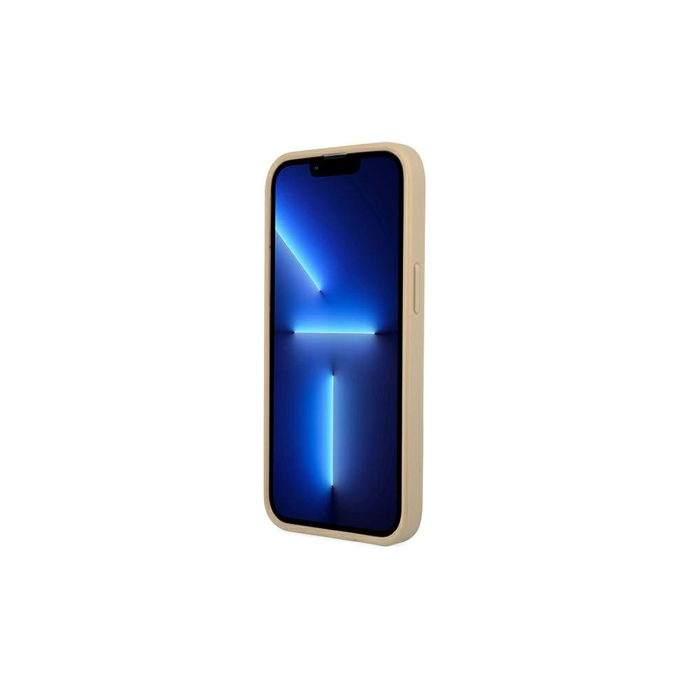 Hurtownia GSM - Etui Guess GUHCP14XPSATLE Apple iPhone 14 Pro Max bej hardcase SaffianoLogo Triunghi - GUE2136 - {ean13} - Hurt