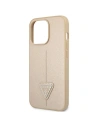 Hurtownia GSM - Etui Guess GUHCP14XPSATLE Apple iPhone 14 Pro Max bej hardcase SaffianoLogo Triunghi - GUE2136 - {ean13} - Hurt