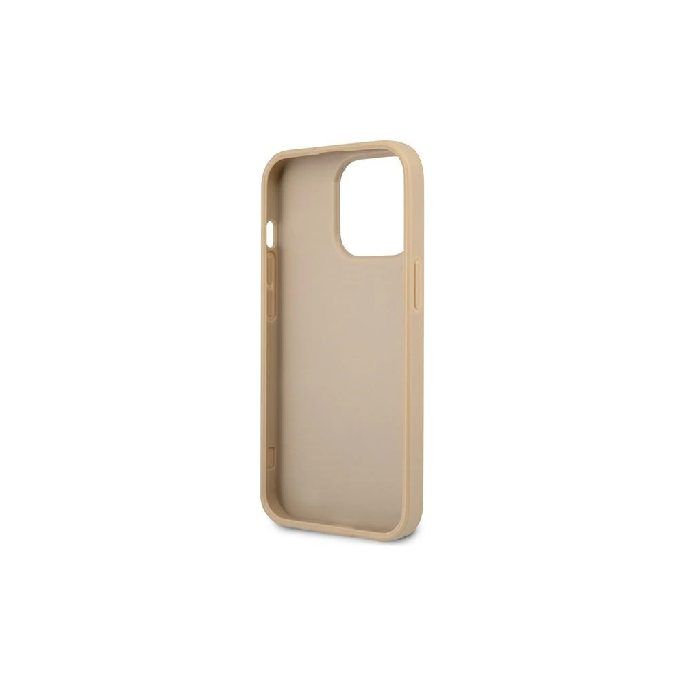Hurtownia GSM - Etui Guess GUHCP14XPSATLE Apple iPhone 14 Pro Max bej hardcase SaffianoLogo Triunghi - GUE2136 - {ean13} - Hurt