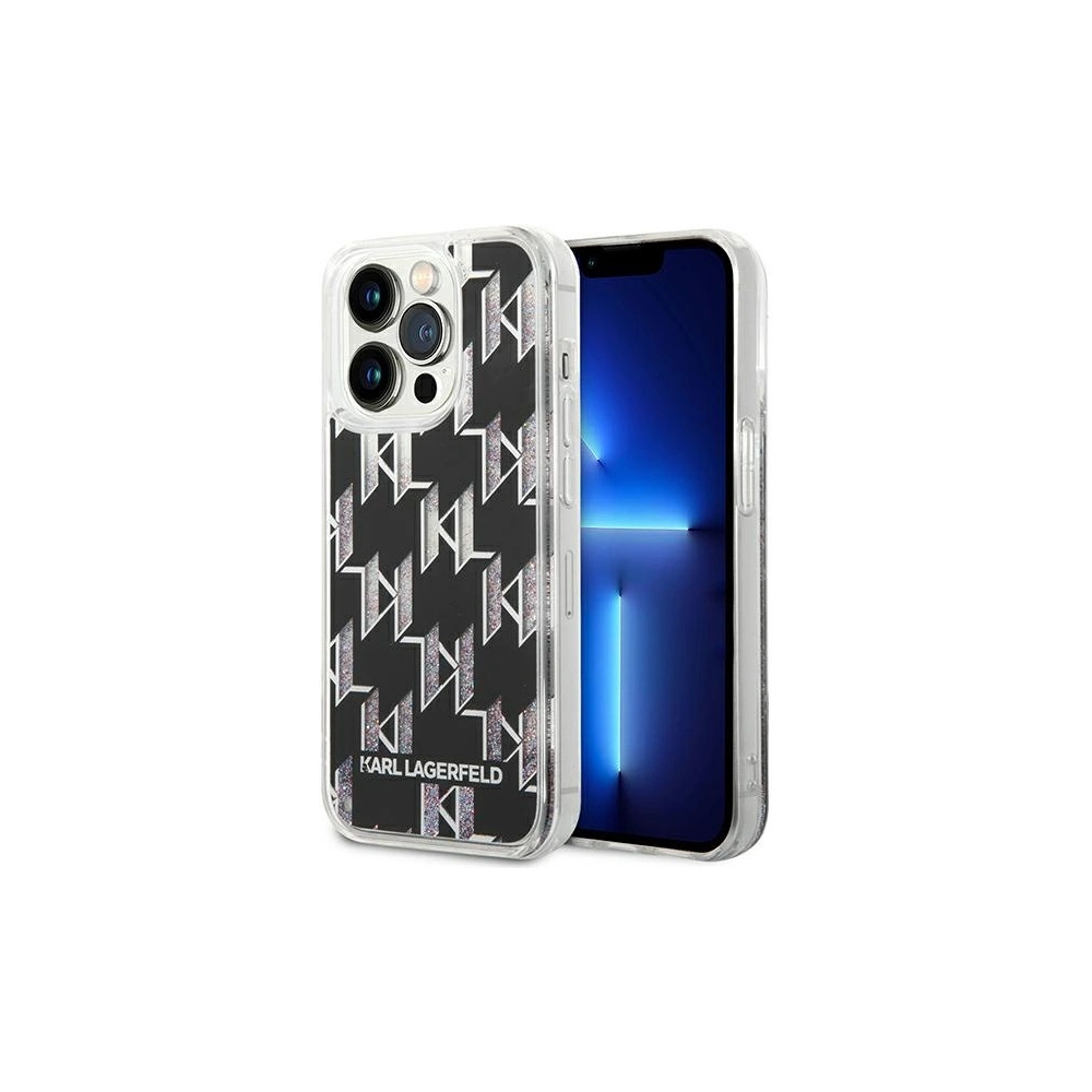 Hurtownia GSM - Case Karl Lagerfeld KLHCP14XLMNMK Apple iPhone 14 Pro Max Hardcase schwarz/black Liquid Glitter Monogram - KLD1150 - {ean13} - Hurt