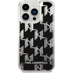Etui Karl Lagerfeld KLHCP14XLMNMK Apple iPhone 14 Pro Max hardcase negru/black Liquid Glitter Monogram