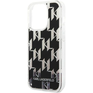 Etui Karl Lagerfeld KLHCP14XLMNMK Apple iPhone 14 Pro Max hardcase negru/black Liquid Glitter Monogram