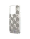 Wholesale Karl Lagerfeld KLHCP14XLMNMS Apple iPhone 14 Pro Max hardcase silver Liquid Glitter Monogram - KLD1151 - {ean13} - Hurt