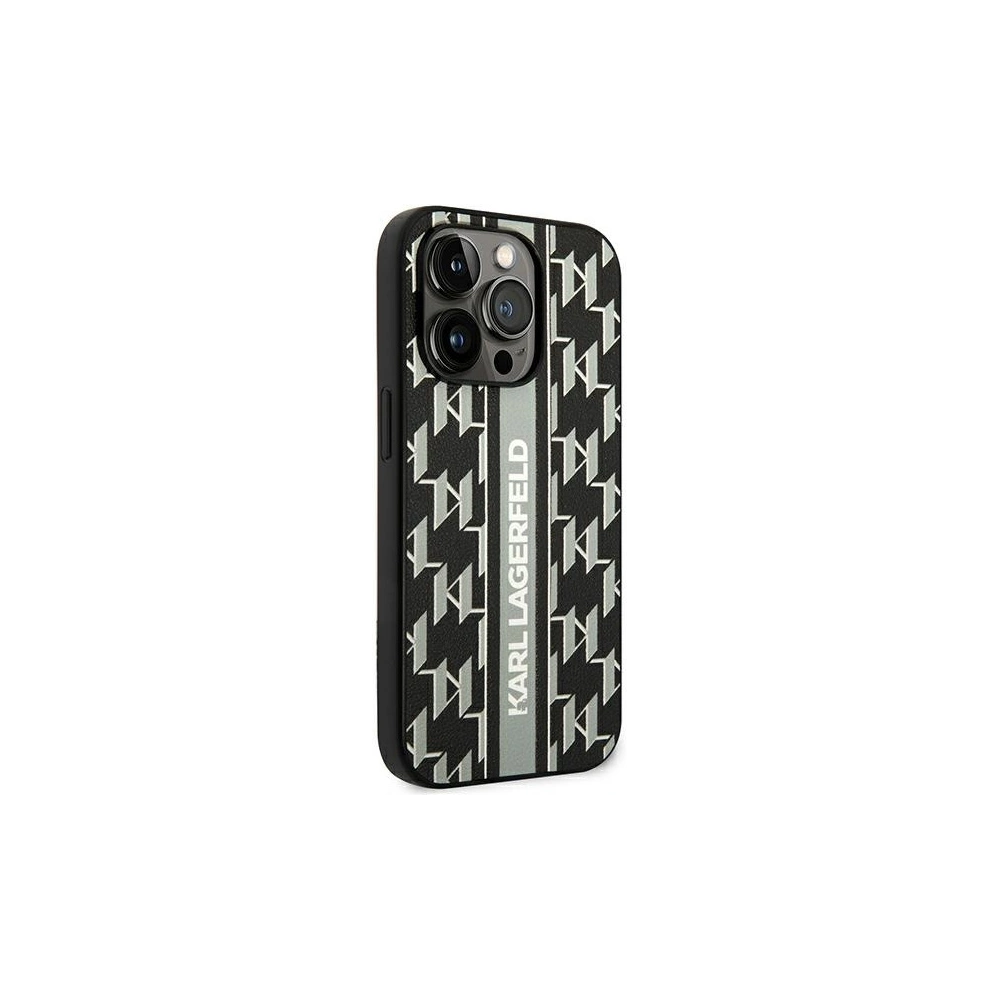 Hurtownia GSM - Etui Karl Lagerfeld KLHCP14XPGKLSKG Apple iPhone 14 Pro Max hardcase gri/grey Monogram Stripe - KLD1152 - {ean13} - Hurt