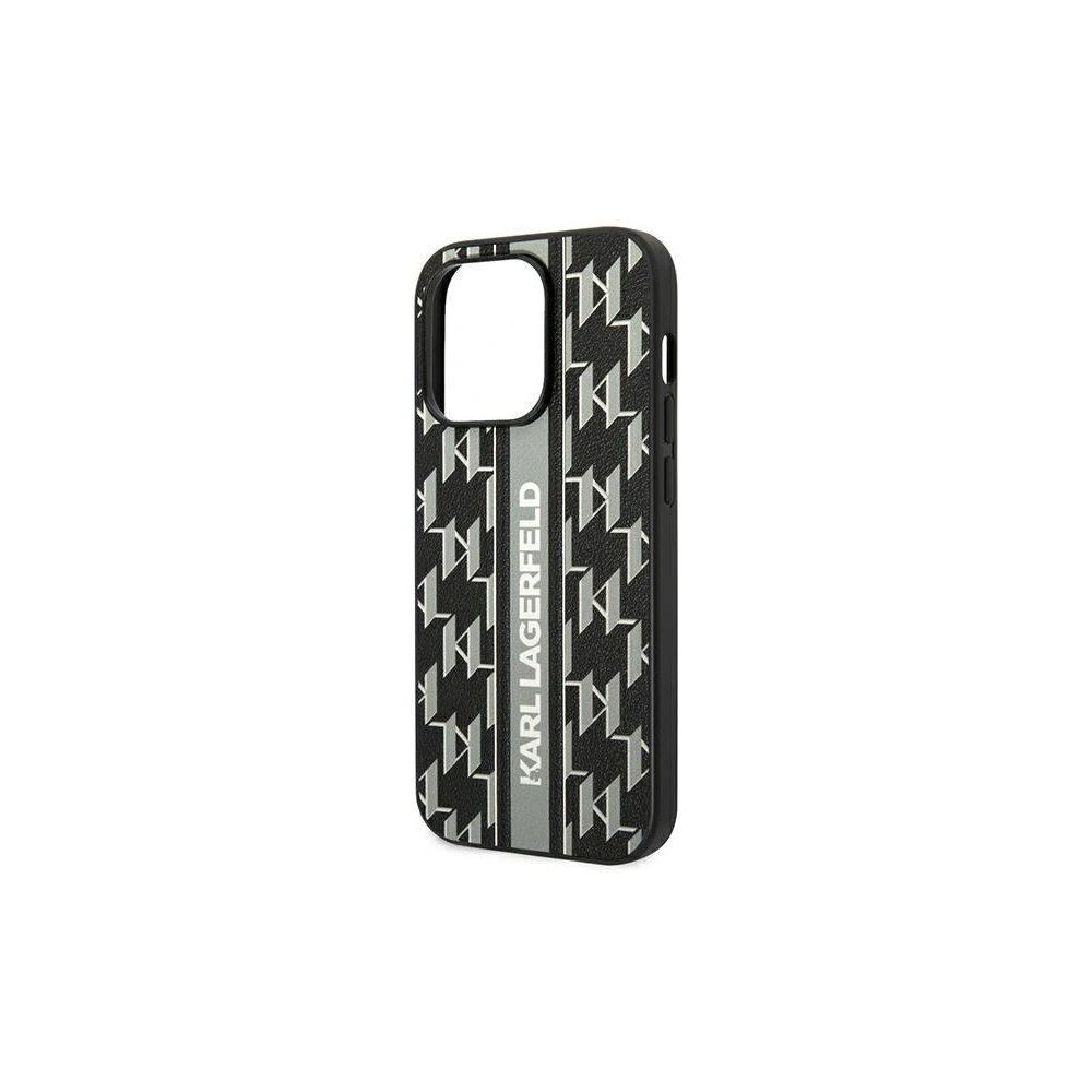 Hurtownia GSM - Etui Karl Lagerfeld KLHCP14XPGKLSKG Apple iPhone 14 Pro Max hardcase gri/grey Monogram Stripe - KLD1152 - {ean13} - Hurt