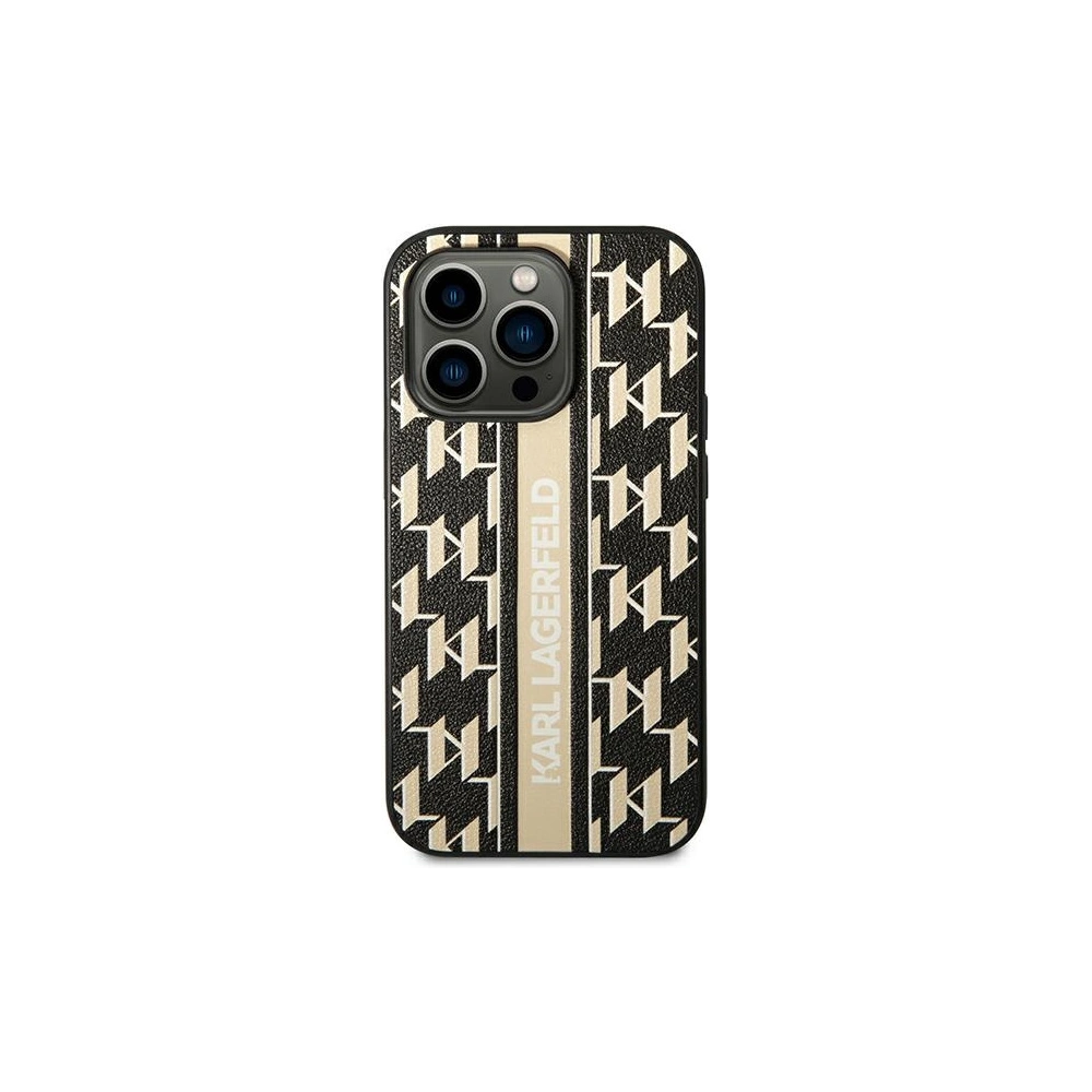 Hurtownia GSM - Etui Karl Lagerfeld KLHCP14XPGKLSKW Apple iPhone 14 Pro Max hardcase barna/brown Monogram Stripe - KLD1153 - {ean13} - Hurt