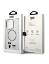 Wholesale Karl Lagerfeld KLHMP14LHKCT Apple iPhone 14 Pro hardcase transparent Karl & Choupette Aluminium Magsafe - KLD1156 - {ean13} - Hurt