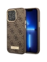 Hurtownia GSM - Etui Guess GUHMP14LU4GPRW Apple iPhone 14 Pro brązowy/brown hard case 4G Logo Plate MagSafe - GUE2144 - {ean13} - Hurt