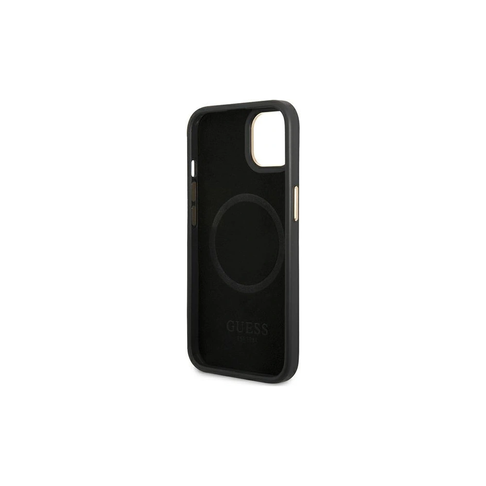 Hurtownia GSM - Etui Guess GUHMP14MU4GPRK Apple iPhone 14 Plus / 15 Plus negru/case dură 4G Logo Plate MagSafe - GUE2148 - {ean13} - Hurt