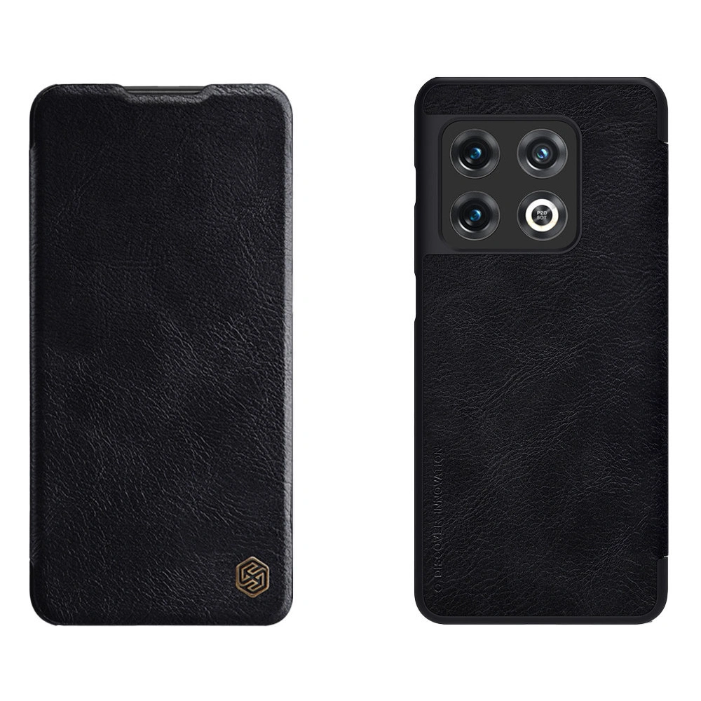 Hurtownia GSM - Etui Nillkin Qin OnePlus 10 Pro negru - NLK590 - {ean13} - Hurt