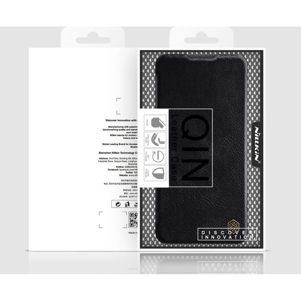 Hurtownia GSM - Etui Nillkin Qin OnePlus 10 Pro negru - NLK590 - {ean13} - Hurt