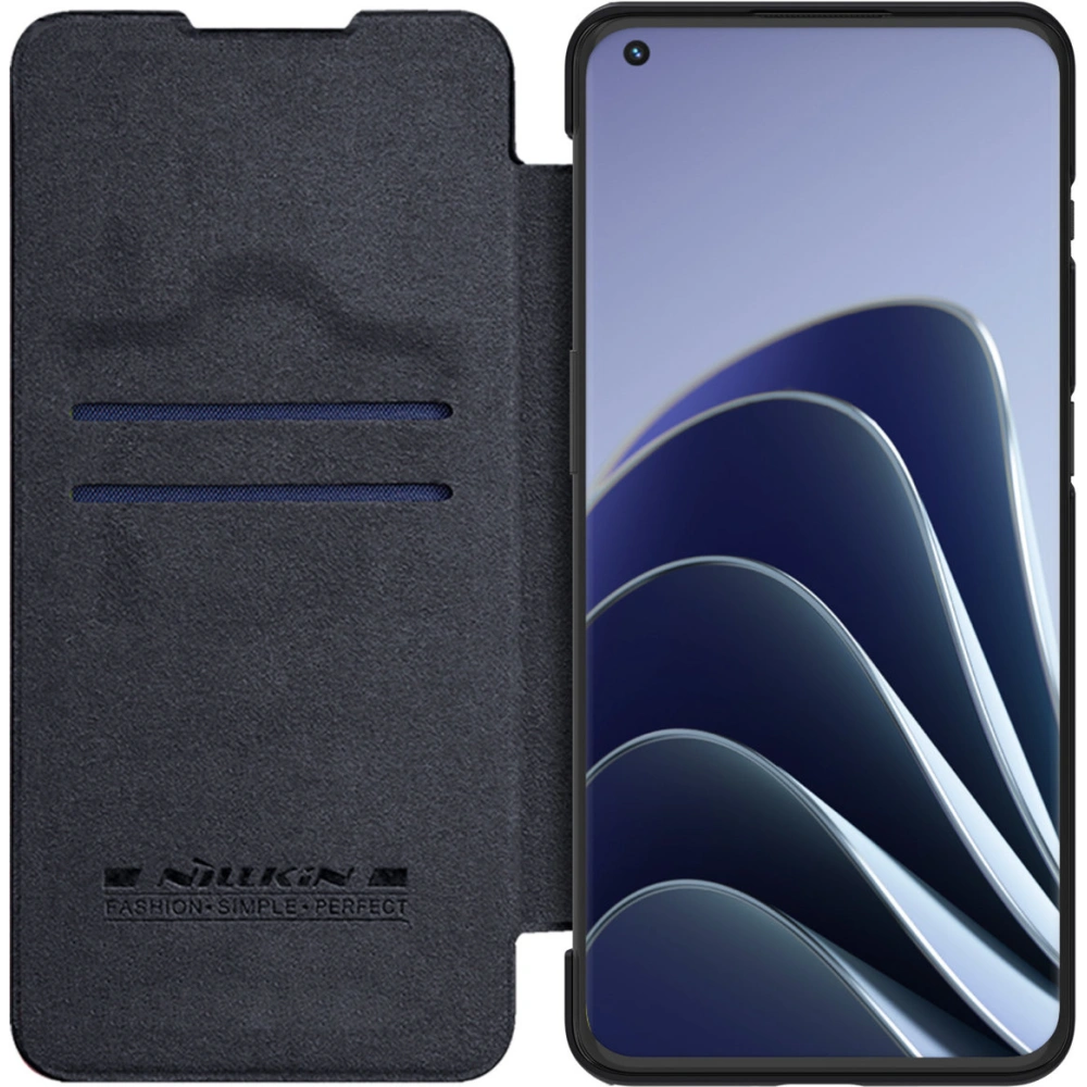 Hurtownia GSM - Etui Nillkin Qin OnePlus 10 Pro negru - NLK590 - {ean13} - Hurt