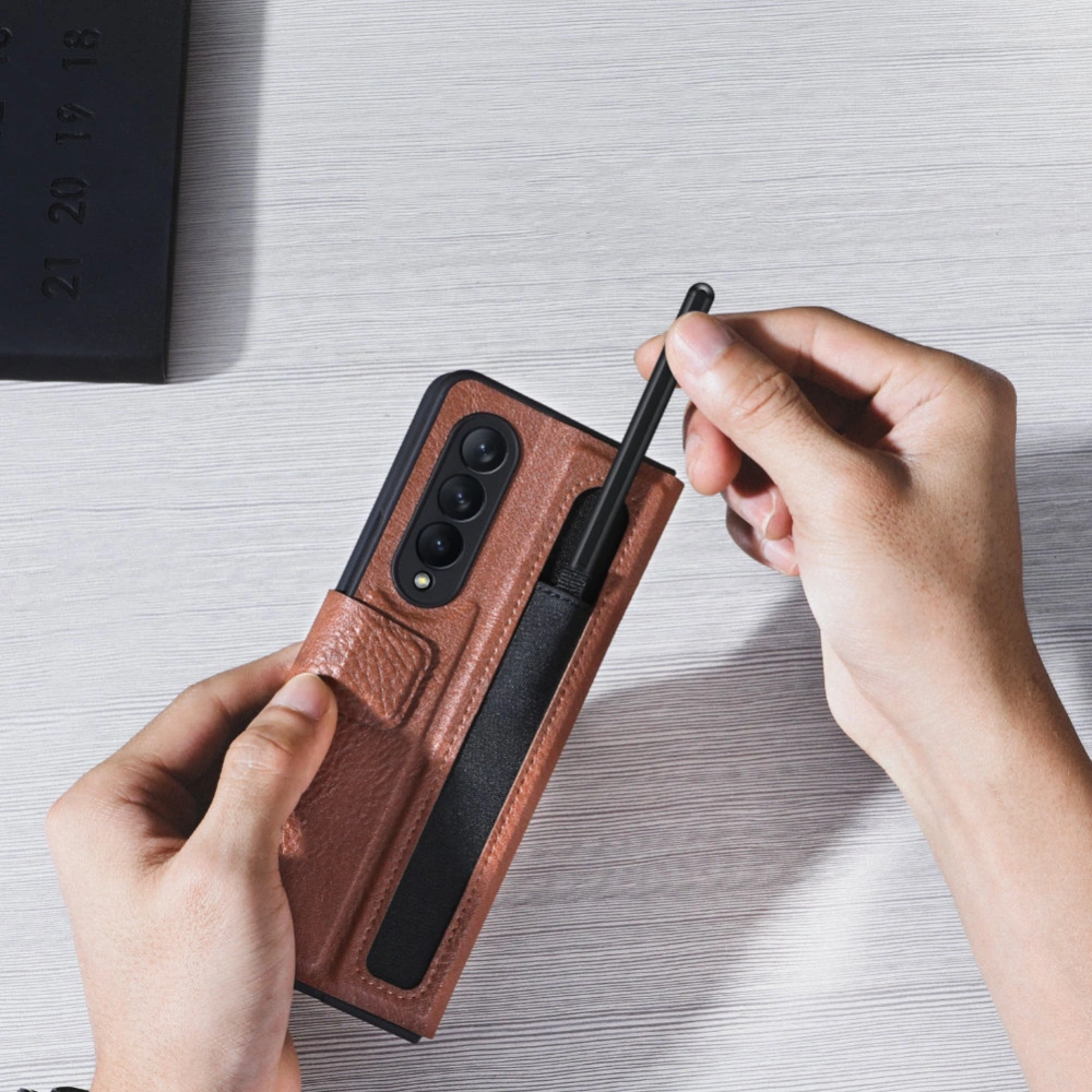 Hurtownia GSM - Etui Nillkin Aoge Leather Samsung Galaxy Z Fold 3 barna - NLK593 - {ean13} - Hurt