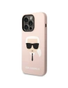 Wholesale Karl Lagerfeld KLHMP14LSLKHLP Apple iPhone 14 Pro hardcase light pink Silicone Karl`s Head Magsafe - KLD1158 - {ean13} - Hurt