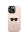 Wholesale Karl Lagerfeld KLHMP14LSLKHLP Apple iPhone 14 Pro hardcase light pink Silicone Karl`s Head Magsafe - KLD1158 - {ean13} - Hurt