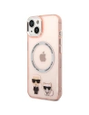 Hurtownia GSM - Etui Karl Lagerfeld KLHMP14SHKCP Apple iPhone 14 hardcase różowy/pink Karl & Choupette Aluminium Magsafe - KLD1162 - {ean13} - Hurt