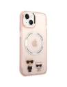 Hurtownia GSM - Etui Karl Lagerfeld KLHMP14SHKCP Apple iPhone 14 hardcase roz/roz Karl & Choupette Aluminium Magsafe - KLD1162 - {ean13} - Hurt