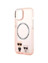 Hurtownia GSM - Etui Karl Lagerfeld KLHMP14SHKCP Apple iPhone 14 hardcase roz/roz Karl & Choupette Aluminium Magsafe - KLD1162 - {ean13} - Hurt