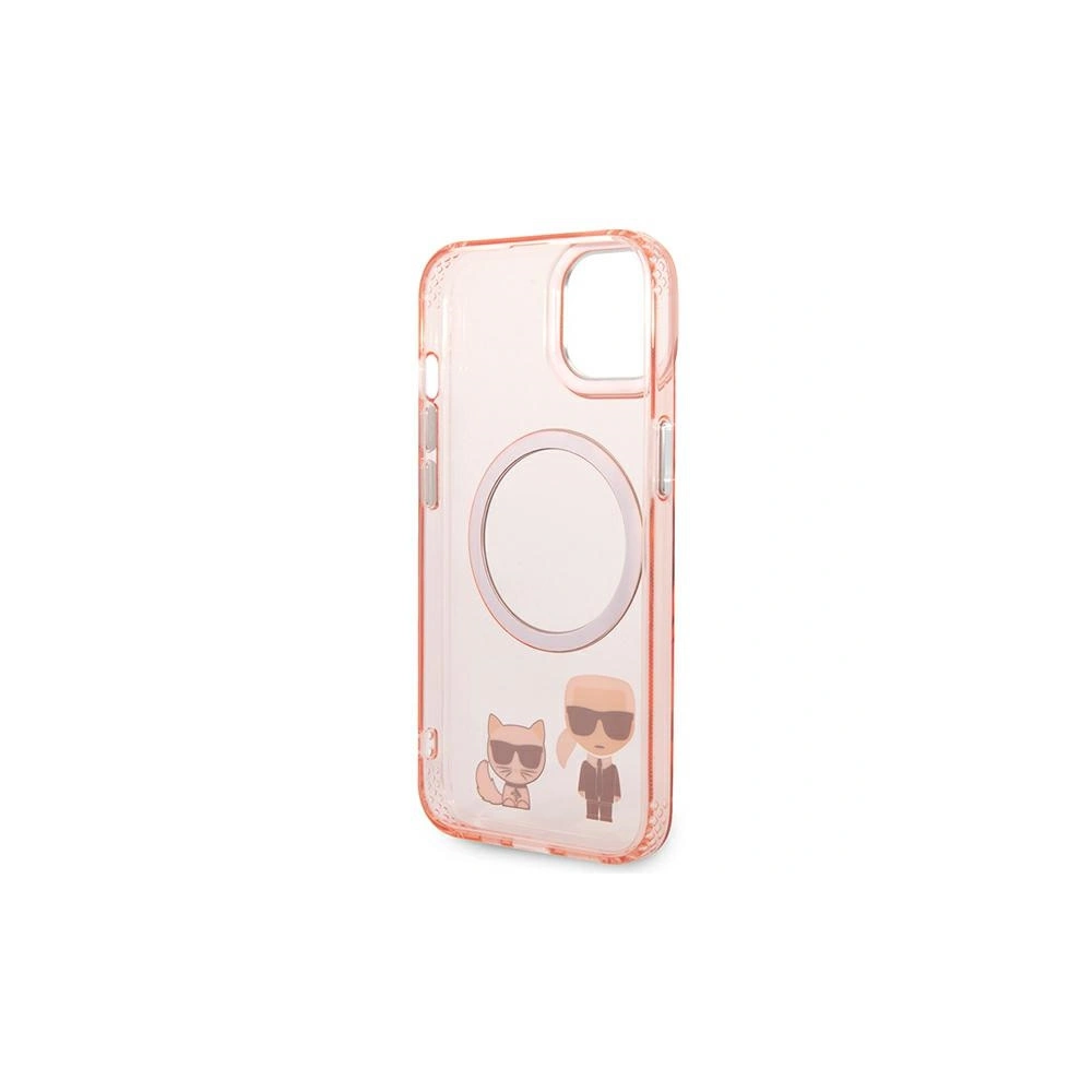 Hurtownia GSM - Etui Karl Lagerfeld KLHMP14SHKCP Apple iPhone 14 hardcase roz/roz Karl & Choupette Aluminium Magsafe - KLD1162 - {ean13} - Hurt
