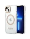 Etui Guess GUHMP14SHTRMD Apple iPhone 14 aurie/gold hard case Metal Outline Magsafe