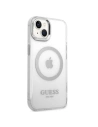 Hurtownia GSM - Etui Guess GUHMP14SHTRMS Apple iPhone 14 argintiu/silver hard case Metal Outline Magsafe - GUE2151 - {ean13} - Hurt
