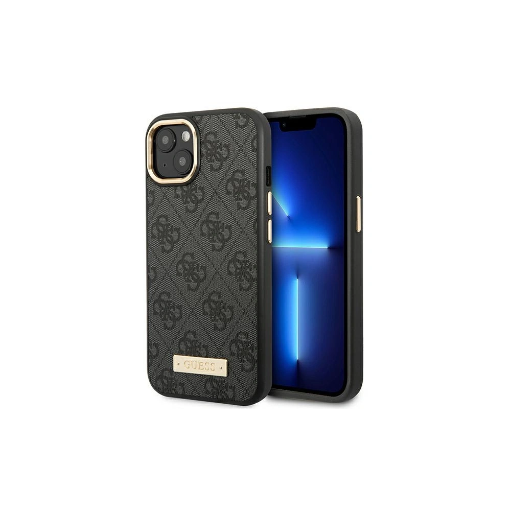 Hurtownia GSM - Case Guess GUHMP14SU4GPRK Apple iPhone 14 schwarz/black hard case 4G Logo Plate MagSafe - GUE2152 - {ean13} - Hurt