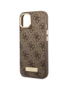 Wholesale Guess GUHMP14SU4GPRW Apple iPhone 14 brown hard case 4G Logo Plate MagSafe - GUE2153 - {ean13} - Hurt