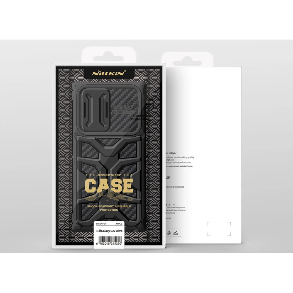 Hurtownia GSM - Etui Nillkin Adventruer Samsung Galaxy S22 Ultra černý - NLK601 - {ean13} - Hurt