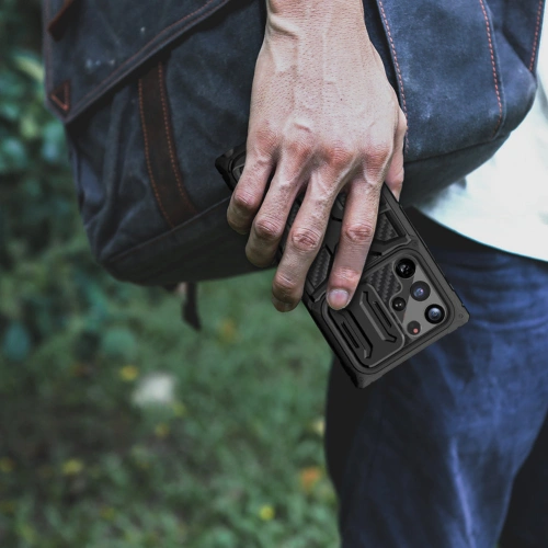 Etui Nillkin Adventruer Samsung Galaxy S22 Ultra niebieski