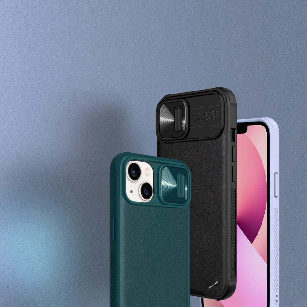 Hurtownia GSM - Etui Nillkin CamShield Leather Apple iPhone 13 fialový - NLK605 - {ean13} - Hurt