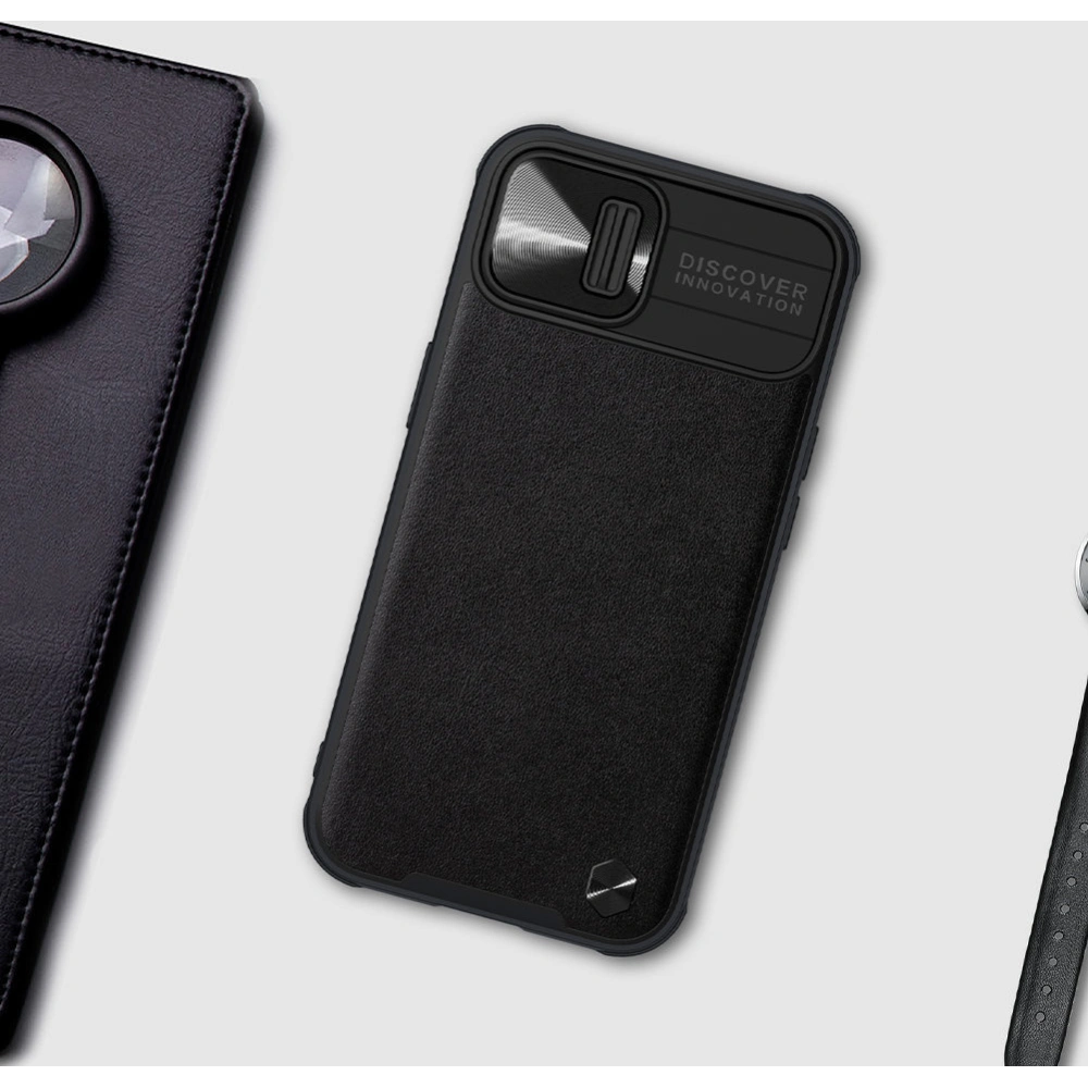 Hurtownia GSM - Etui Nillkin CamShield Leather Apple iPhone 13 fialový - NLK605 - {ean13} - Hurt