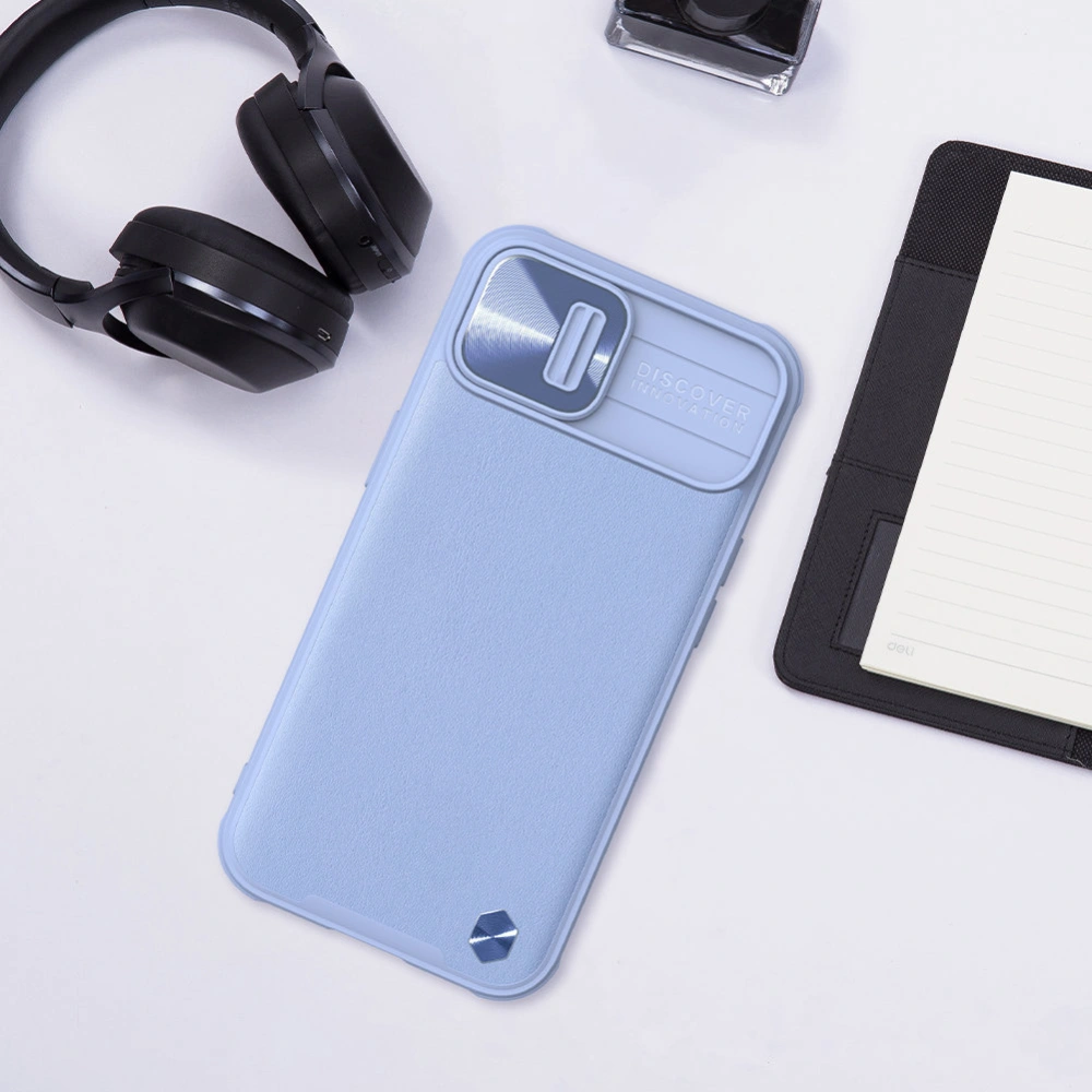 Hurtownia GSM - Etui Nillkin CamShield Leather Apple iPhone 13 fialový - NLK605 - {ean13} - Hurt