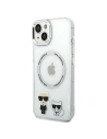 Wholesale Karl Lagerfeld KLHMP14SHKCT Apple iPhone 14 hardcase transparent Karl & Choupette Aluminium Magsafe - KLD1163 - {ean13} - Hurt