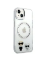 Wholesale Karl Lagerfeld KLHMP14SHKCT Apple iPhone 14 hardcase transparent Karl & Choupette Aluminium Magsafe - KLD1163 - {ean13} - Hurt