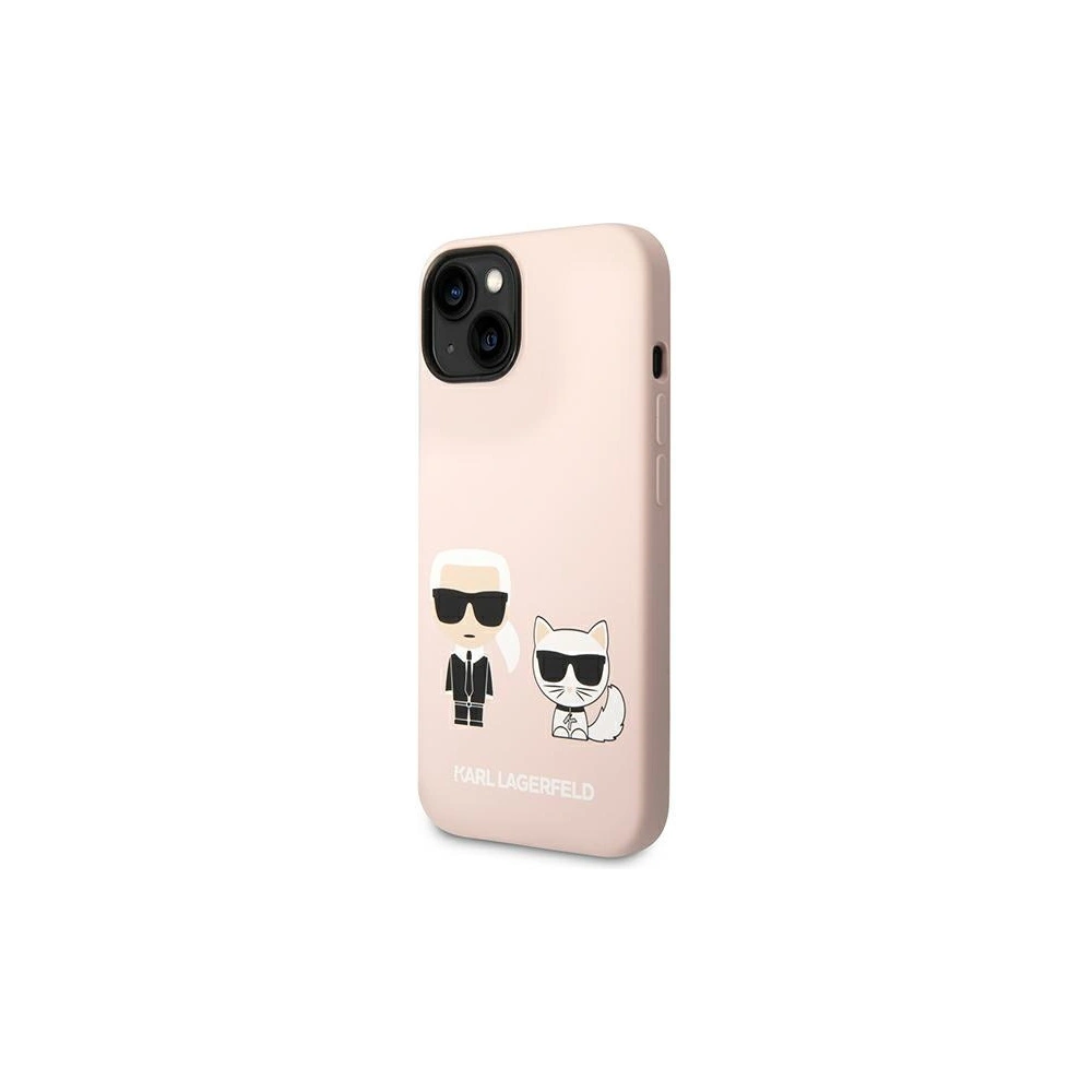 Hurtownia GSM - Etui Karl Lagerfeld KLHMP14SSSKCI Apple iPhone 14 hardcase roz luminos/roz pal Silicone Karl & Choupette Magsafe - KLD1164 - {ean13} - Hurt