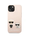 Wholesale Karl Lagerfeld KLHMP14SSSKCI Apple iPhone 14 hardcase light pink Silicone Karl & Choupette Magsafe - KLD1164 - {ean13} - Hurt