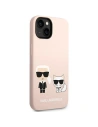 Wholesale Karl Lagerfeld KLHMP14SSSKCI Apple iPhone 14 hardcase light pink Silicone Karl & Choupette Magsafe - KLD1164 - {ean13} - Hurt