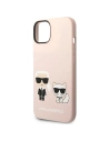 Wholesale Karl Lagerfeld KLHMP14SSSKCI Apple iPhone 14 hardcase light pink Silicone Karl & Choupette Magsafe - KLD1164 - {ean13} - Hurt