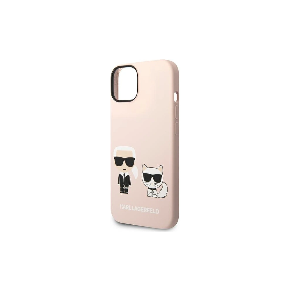Hurtownia GSM - Etui Karl Lagerfeld KLHMP14SSSKCI Apple iPhone 14 hardcase roz luminos/roz pal Silicone Karl & Choupette Magsafe - KLD1164 - {ean13} - Hurt