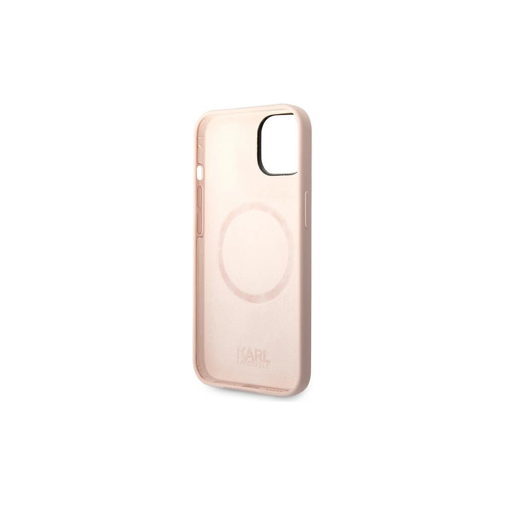 Wholesale Karl Lagerfeld KLHMP14SSSKCI Apple iPhone 14 hardcase light pink Silicone Karl & Choupette Magsafe - KLD1164 - {ean13} - Hurt