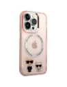 Wholesale Karl Lagerfeld KLHMP14XHKCP Apple iPhone 14 Pro Max hardcase pink Karl & Choupette Aluminium Magsafe - KLD1165 - {ean13} - Hurt