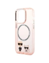 Hurtownia GSM - Etui Karl Lagerfeld KLHMP14XHKCP Apple iPhone 14 Pro Max hardcase růžová/pink Karl & Choupette Aluminium Magsafe - KLD1165 - {ean13} - Hurt
